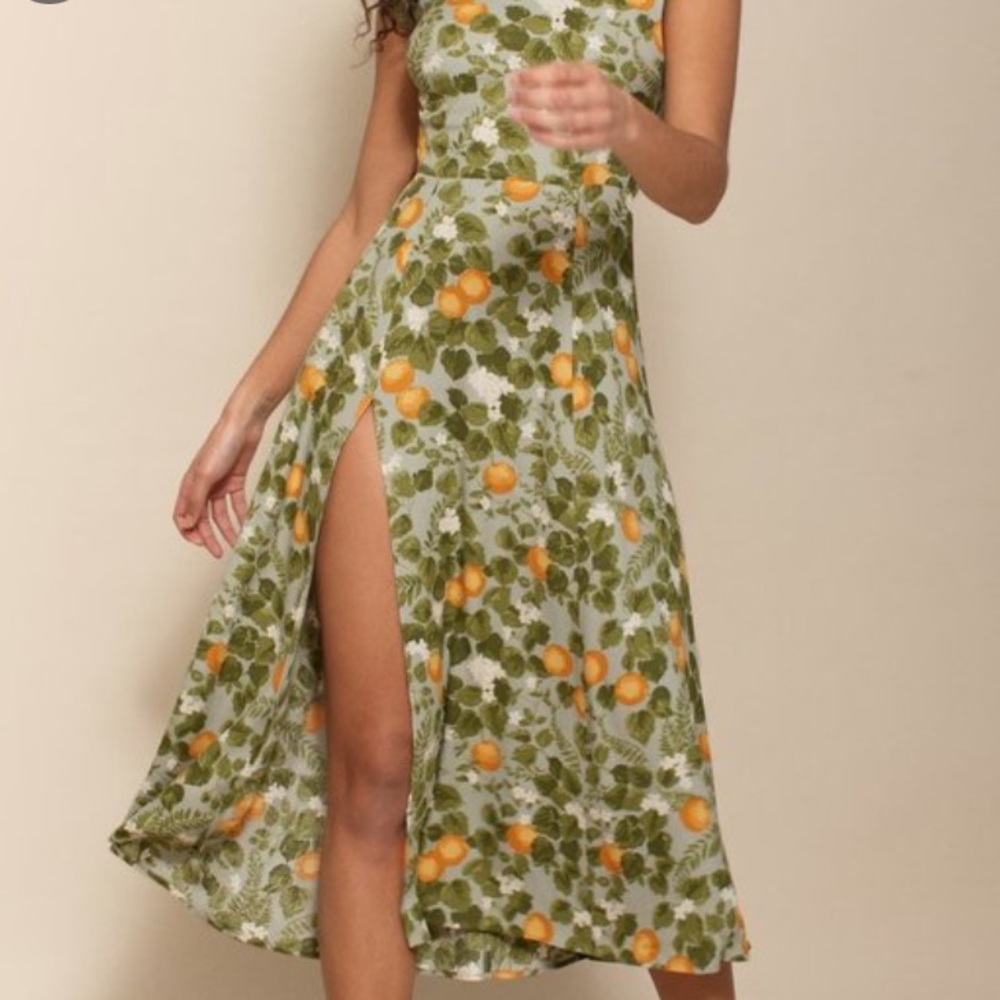 Reformation Orange Dress